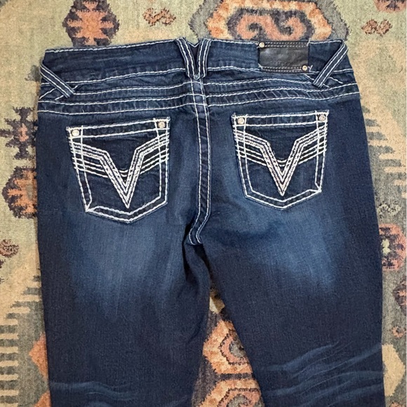 Vigoss Stretch Denim The Chelsea Slim Boot Cut Jeans Size 9/10 - Picture 6 of 11